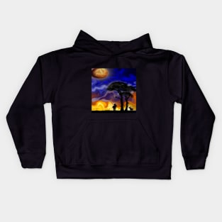 Gazelles at Sunset Kids Hoodie